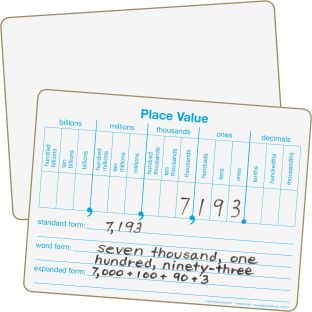 Really Good Stuff® Place Value Dry Erase Board Set