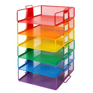 Really Good Stuff® Stackable Letter-Size Wire Rack™ - 6 Colors