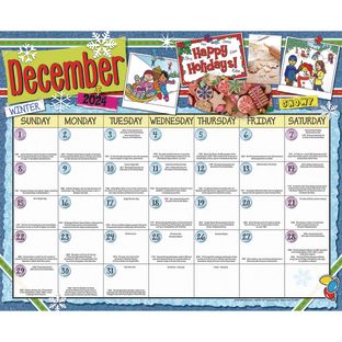 Really Good Stuff® Monthly Calendar Pages 2024-2025 – Intermediate