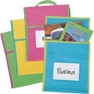 Store More® Medium Book Pouches - Neon Colors - Set Of 4